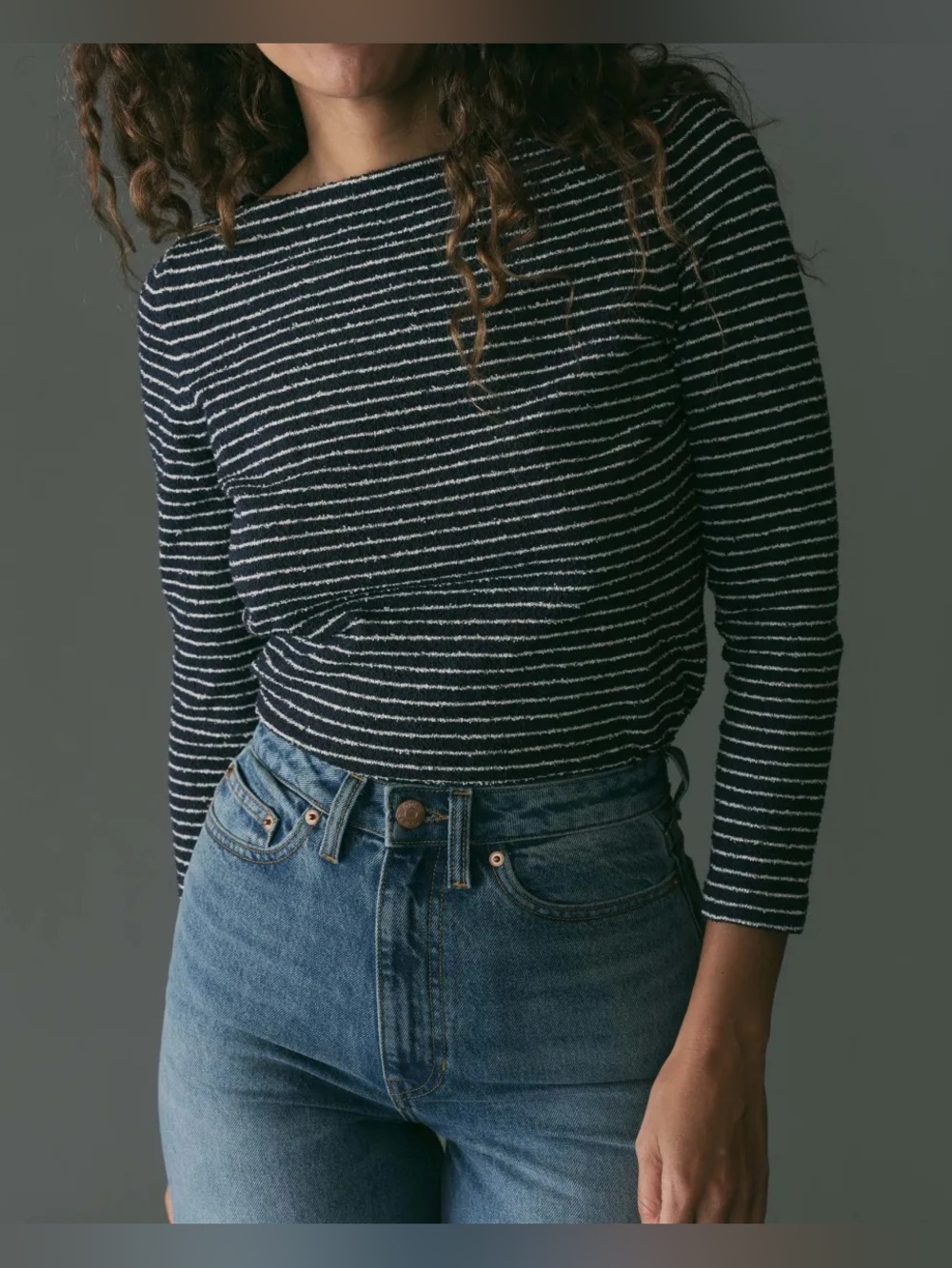 Ariana Knit Tee in Riviere Stripe